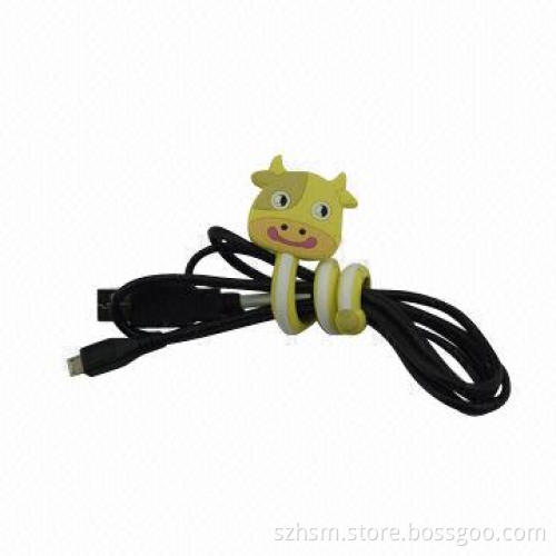 Bendable, Cartoon, Cable Holder for Mobile Phone